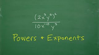 Working with Powers and Exponents – ALGEBRA Practice