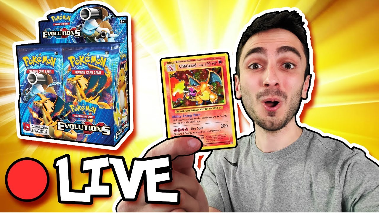 Hunting for CHARIZARD - Opening $1,000 Pokemon Evolution Booster Box! (LIVE) - Hunting for CHARIZARD - Opening $1,000 Pokemon Evolution Booster Box! (LIVE)
