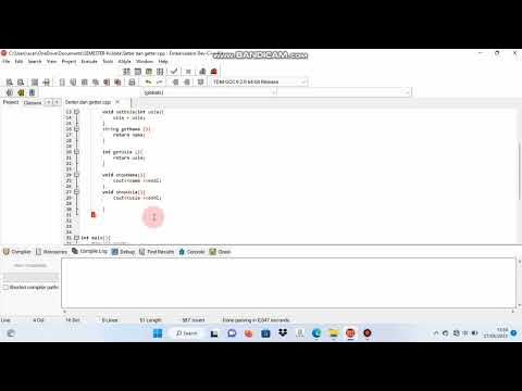 Praktikum Setter Dan Getter - YouTube