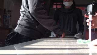 [ 宮大工、パリへ］シャロンヌの加工場にて、作業開始。 12/7/23