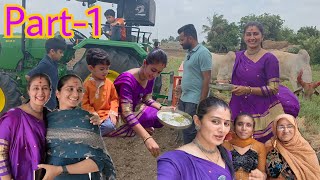 Khet me mungfali laga ne ka kaam start ho gya ajj se #vavni 