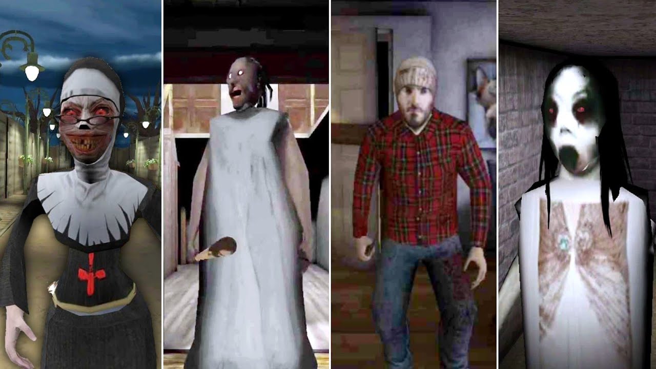 Best Door Escape Endings - Granny Vs Evil Nun Vs Slendrina The Cellar Vs The Dark Internet