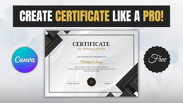How To Make Certificate Of Appreciation In Canva 2025 | Canva Tutorial For Beginners 