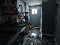Bathroom Epoxy Floor Transformation  #homerenovation #home #interiordesign #epoxyfloor #design