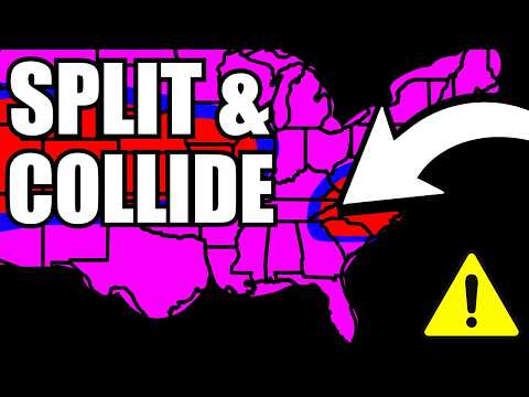 Video BREAKING: 60 MPH Winds Hail NC - 1500 Mile Front 150M Americans + Arctic Blast Behind It