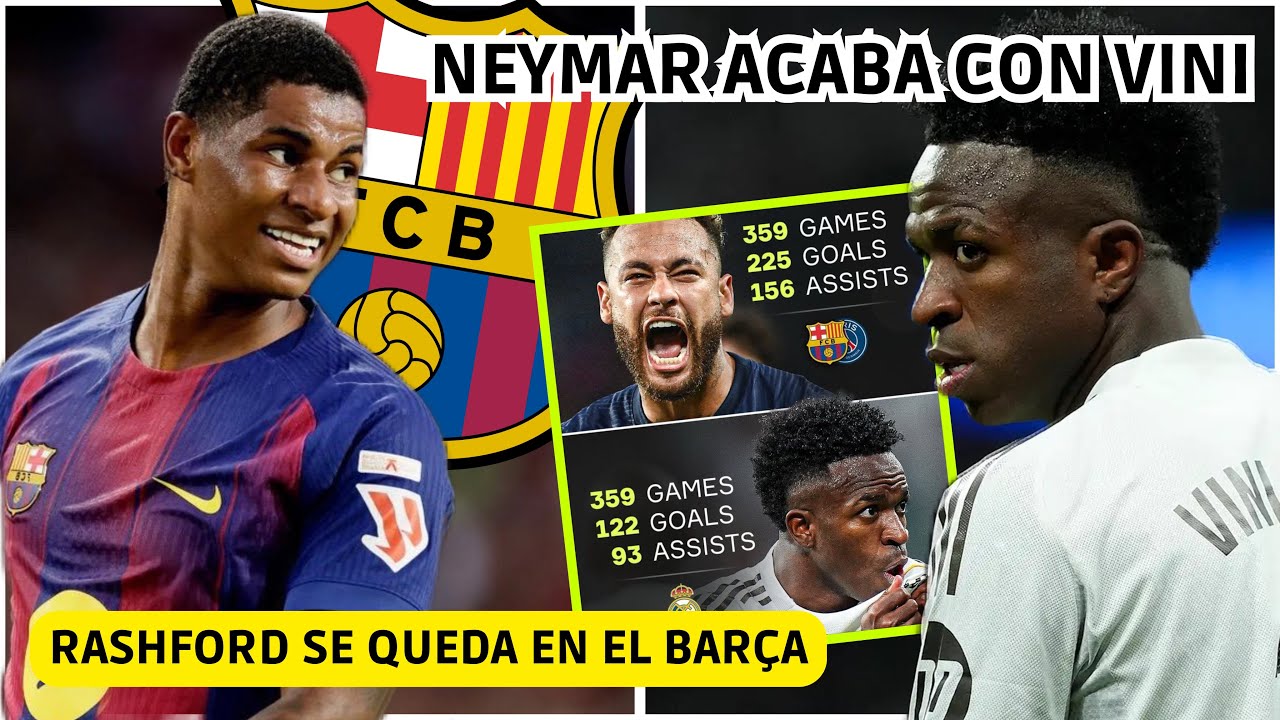 💥 EL BARÇA PAGA la CLAUSULA de RASHFORD - NEYMAR ACABA con VINI - LLOROS del MARCA con LA CHAMPIONS