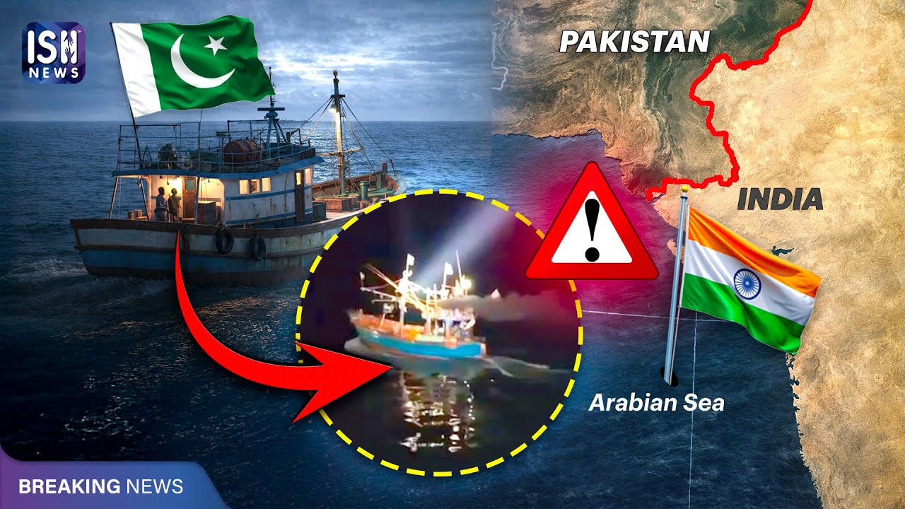 Pakistani Boat with 9 Unknown Men Seized in Gujarat | ISH News