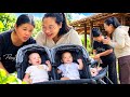 Lan is happy to work hard to earn money to support her 4-month-old twin children - L&yacute; Lan Lan