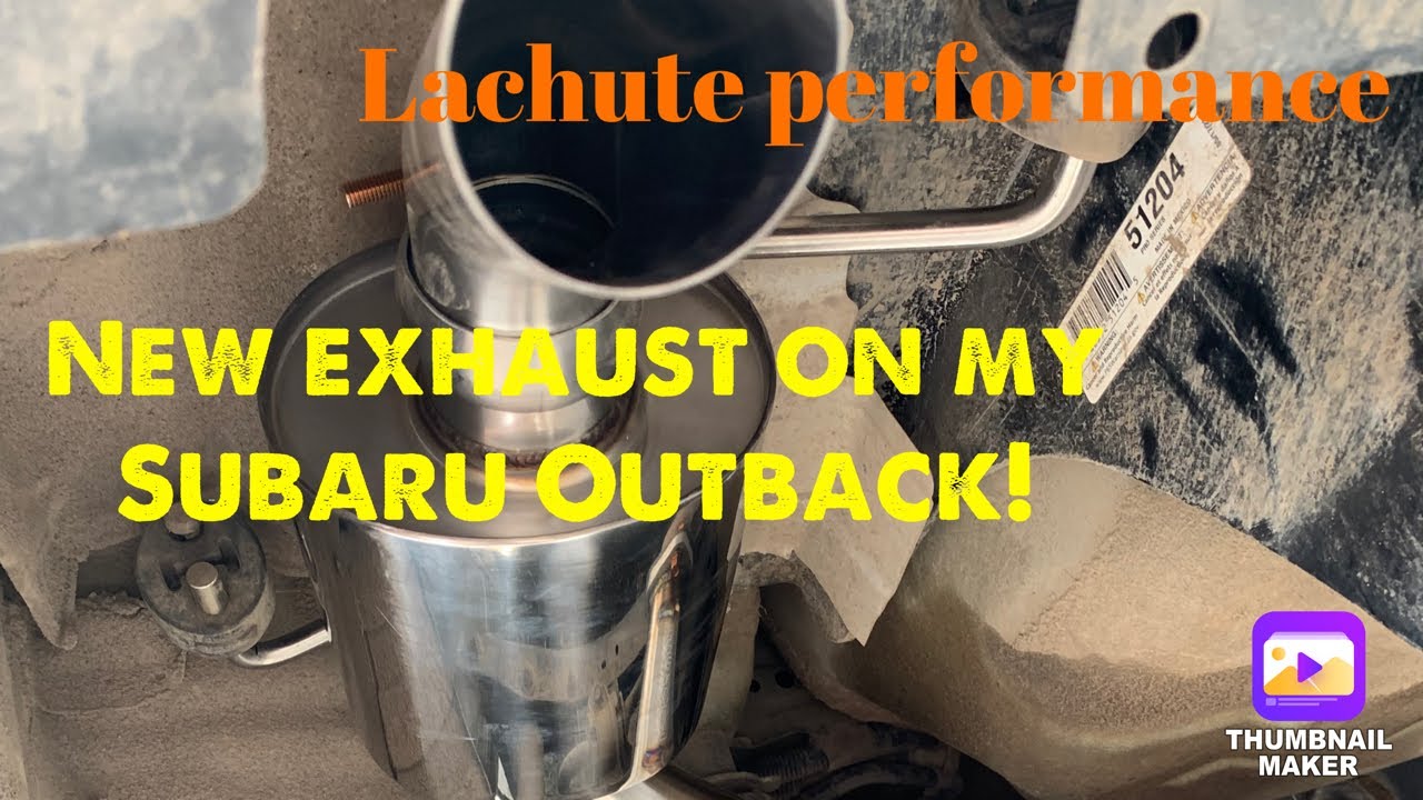 Installing a Lachute Performance muffler/axle back on my 2010 Subaru Outback! YouTube