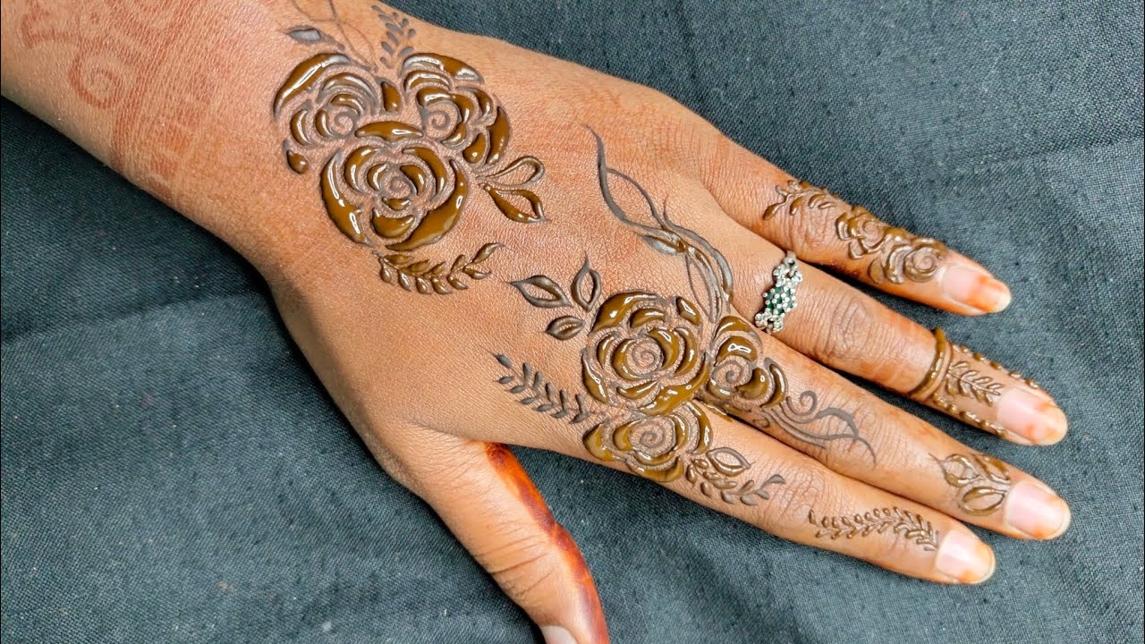 New Stylish latest Backhand Mehendi design | Easy and Simple mehendi design |