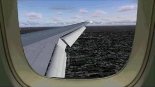 Delta 777-200LR landing at Atlanta (cabin-view)