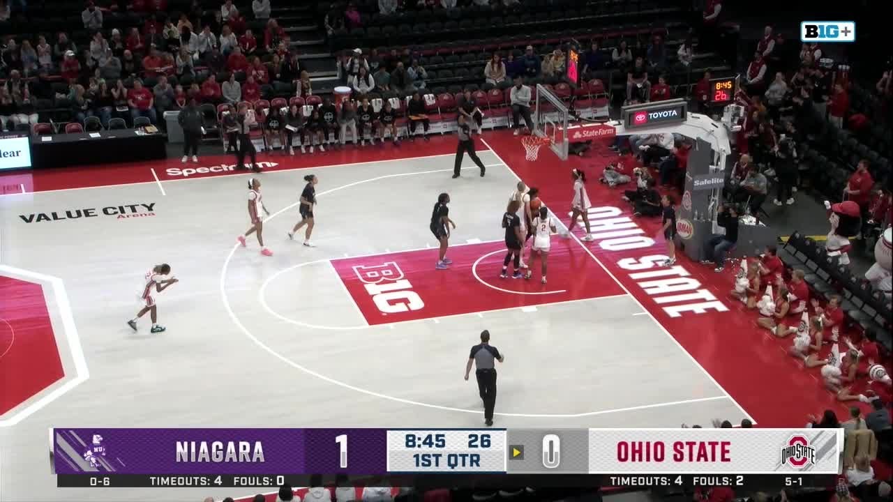 Kennedy Cambridge ATTACKS THE RIM AND-1 vs. Niagara | Ohio State Women's Basketball