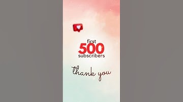 500 subscribers Thank you 😊 #subscribetomychannel #500subs #milestone #thankyou #shorts #shortsfeed