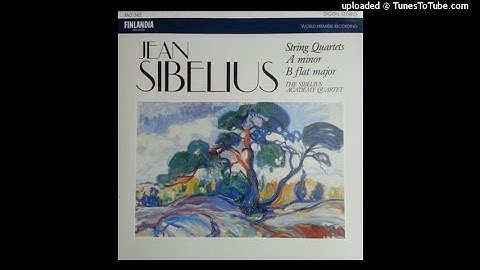Jean Sibelius : String Quartet in A minor JS 183 (1889)