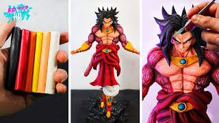 Mi MEJOR escultura con PLASTILINA ESCOLAR! | Como hacer a Broly ssj4 | Dragon Ball