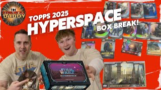 My Son Pulled a HUGE Auto! 🤯 2025 Topps Star Wars Hyperspace Box Rip With Huge Hits! #starwars 