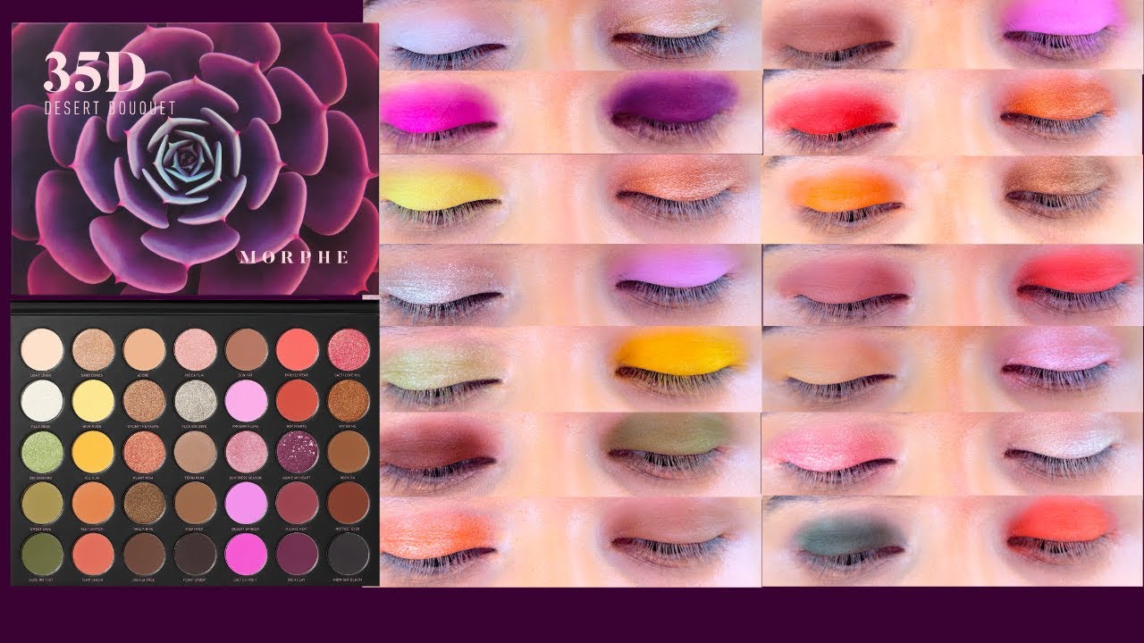 MORPHE 35D EYE SWATCHES | Desert Bouquet PALETTE