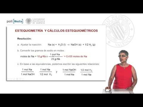 Estequiometría y cálculos estequiométricos (ejercicio práctico) | 17/22 | UPV
