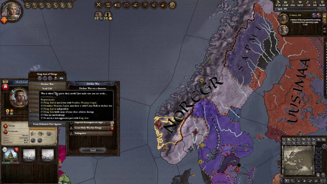 Crusader Kings 2 (WTWSMS Mod):  The Justinian Sagas 46