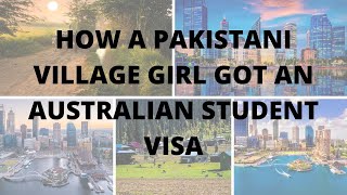 Pakistani Village Girl Got An Australian Student Visa Student Visa Cost
