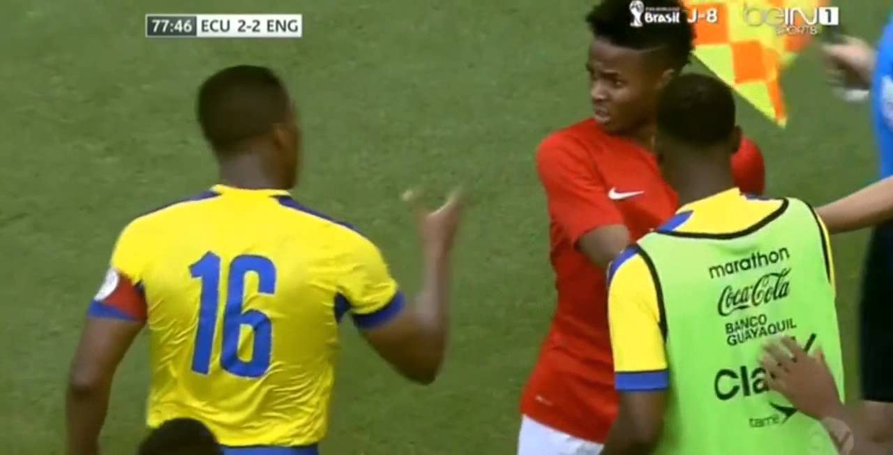 Antonio Valencia vs Raheem Sterling Fight! England 2 2 04 06 2014 - YouTube