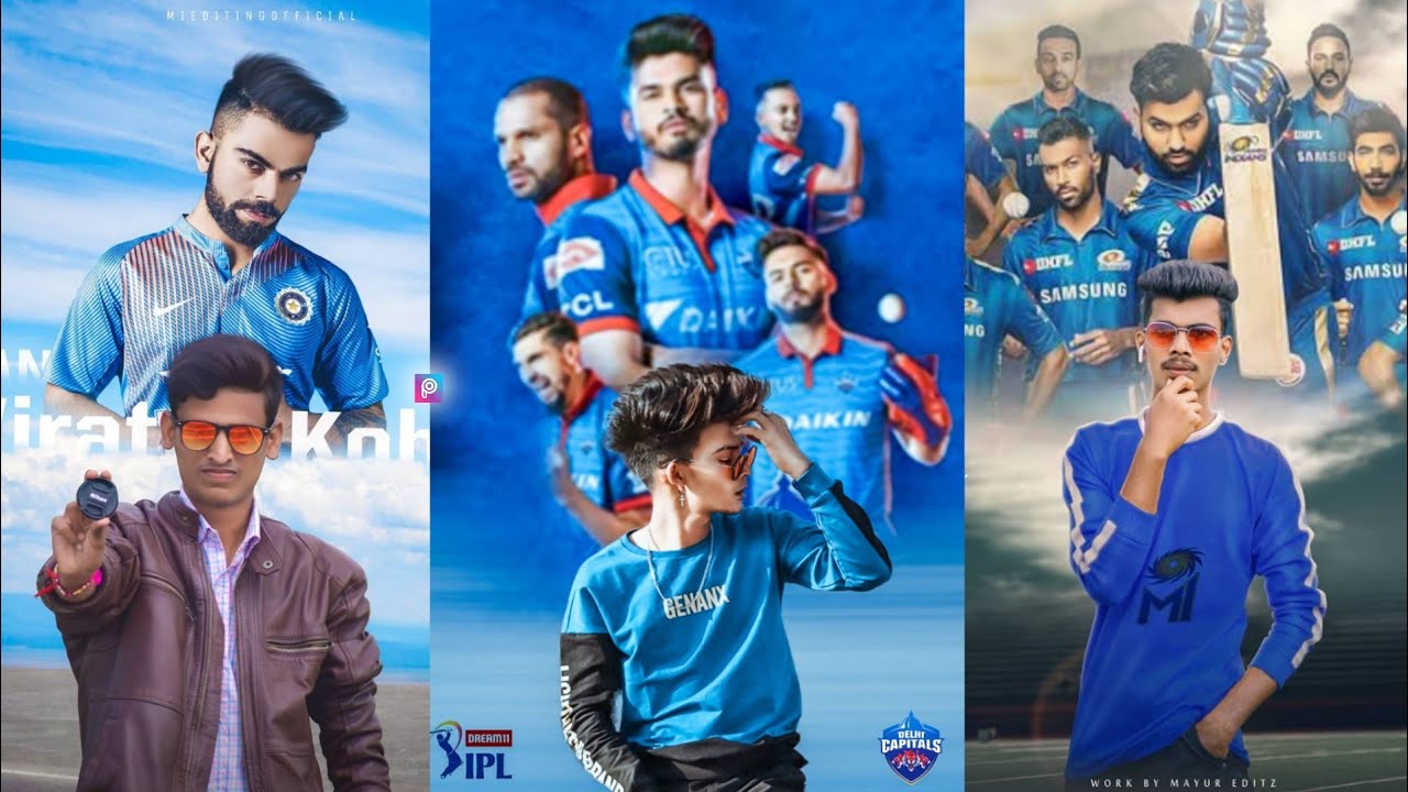 IPL Photo Editing PicsArt | Delhi Capital Photo Editing PicsArt Tutorial - DJ Photo Editing