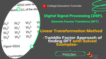 Easy way of Solving DFT Examples with the Twiddle Factor Approach