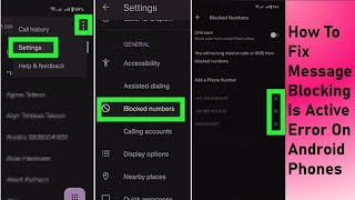 How To Fix Message Blocking Is Active Error On Android Phones Profile