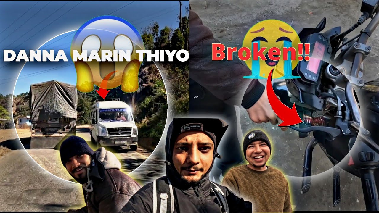 AFTER ACCIDENT CLUTCH LEVER BROKED!!😥|| 12hrs Non-Stop Riding Without Clutch Lever ||