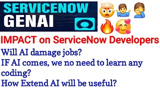 Servicenow GenAI impact on Developers || Servicenow GenAI capabilities #skfacts #genai #Servicenow