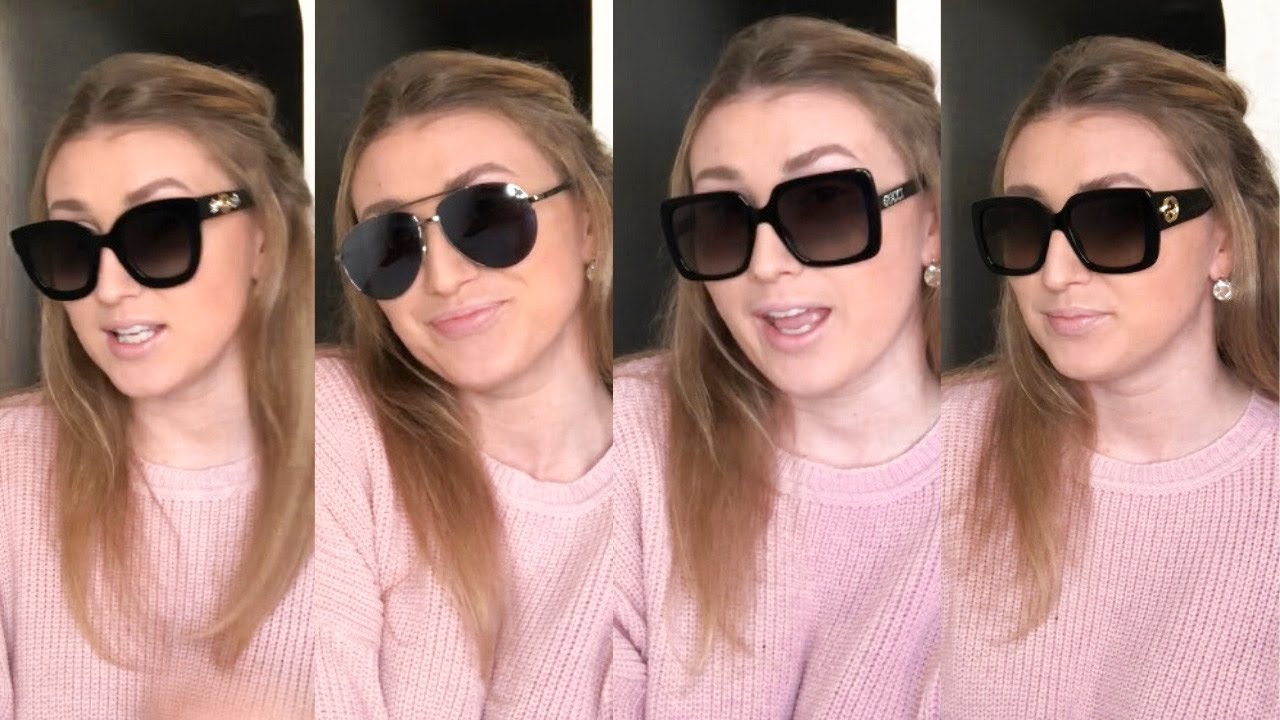 [Watch] MY GUCCI SUNGLASSES COLLECTION REVIEW & TRY ON- Aviator, Round & Rectangular frame | Laine’s Reviews