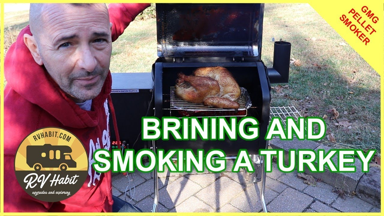 Brining And Smoking A Turkey on the Davy Crockett Green Mountain Grill