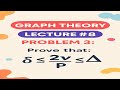 Graph Theory Lecture 8 | Problem 3: Proving δ ≤ 2q/p ≤ Δ