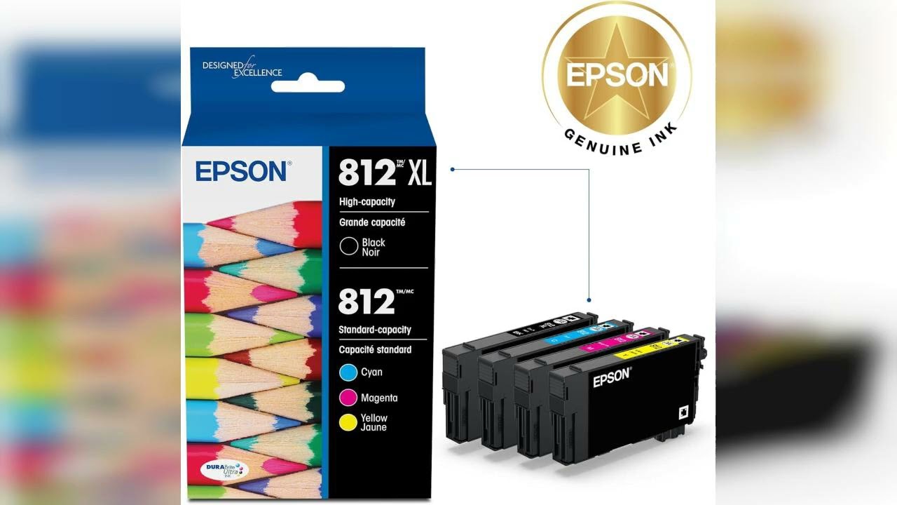Review: EPSON 812 DURABrite Ultra Ink High Capacity Black & Standard Color Cartridge Combo Pac...