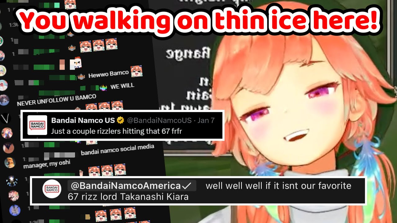 Kiara got Bandai Namco tune in to Support Her Jokes! (Hololive)