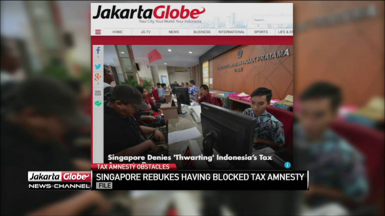 Singapore Denies "Thwarting" Indonesia's Tax Amnesty Program