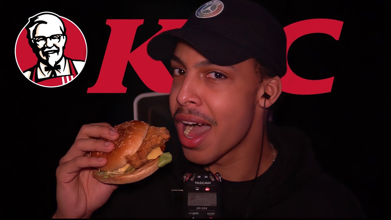 ASMR KFC MUKBANG | Zinger Burger, BBQ Bites, Snack Box (INSANE TINGLES)