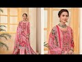 Roohi pure jam satin print with designer embroidery  maysa collections