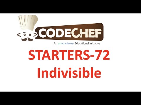 Indivisible |Codechef Starters 72