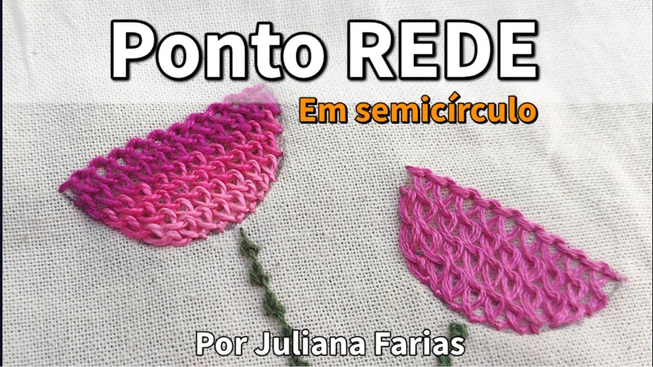 Bordar Ponto REDE em flor