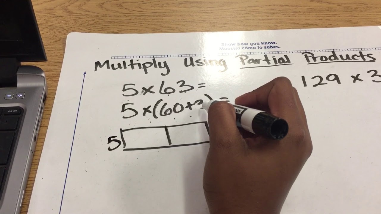4th Grade GO Math [Lesson 2.6/2.7] Multiply with Partial Products - YouTube