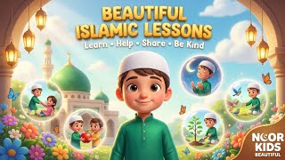 Little Muslim Boy Learns Beautiful Islamic Values ❤️ | Islamic Cartoon for Kids #islamicstory