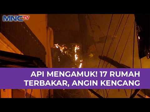GEGER! 17 Rumah di Senen Ludes Terbakar, Api Makin Ganas Diterpa Angin Kencang | LIS 21/8