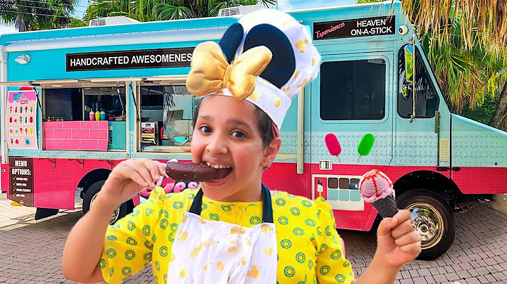 شفا تبيع في شاحنة الأيسكريم !! Shfa discoveres her ice cream truck