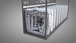 Collision Simulation ( CINEMA 4D ) ❤️ C4D4U