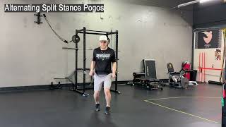 Alternating Split Stance Pogos
