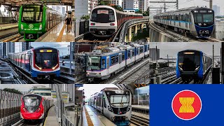 ASEAN Metros  All the MRT & LRT in SouthEast Asia  All the Lines (2022) (4K)