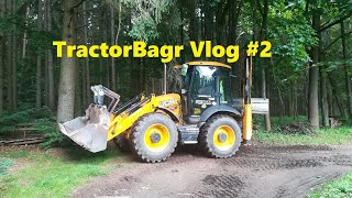 TractorBagr Vlog #2 Skládání kamionu, Rovnání cesty, BACKHOE LOADER /JCB4CX/TERRAWORLD/TERRA/