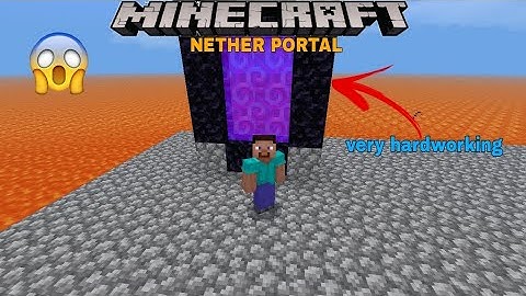I Built a Nether Portal in Lava Skyblock! 🔥😱 OP Survival