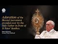 Prayer and “Urbi et Orbi” Blessing presided over by Pope Francis